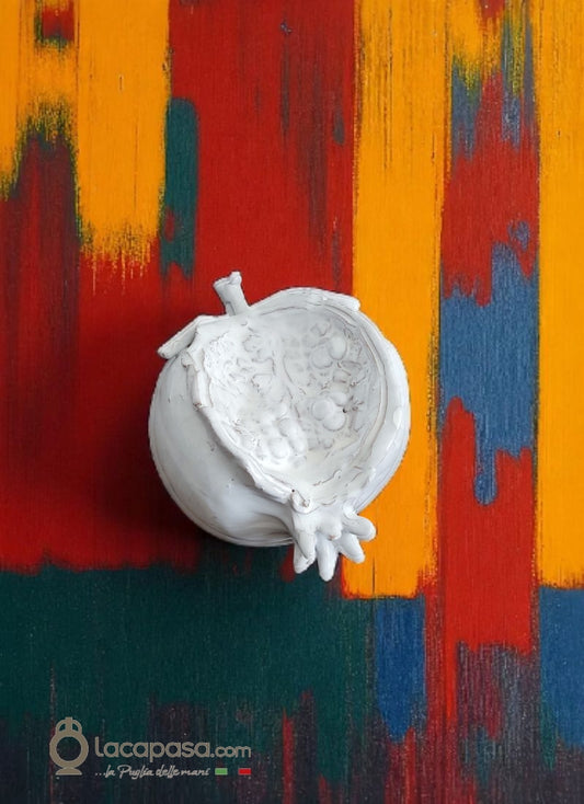 AKO - Melograno in ceramica bianca - 
Lacapasa.com