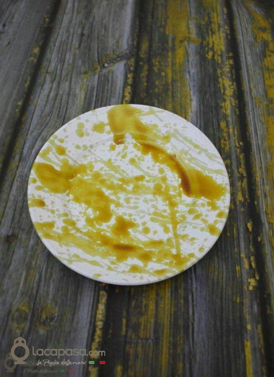 ALBICOCCA - Set 6 Piatti Frutta ceramica - decoro Macchia - Lacapasa.com