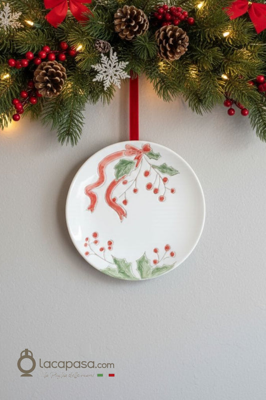 BACCA - Piatto decorativo natalizio B - Lacapasa.com