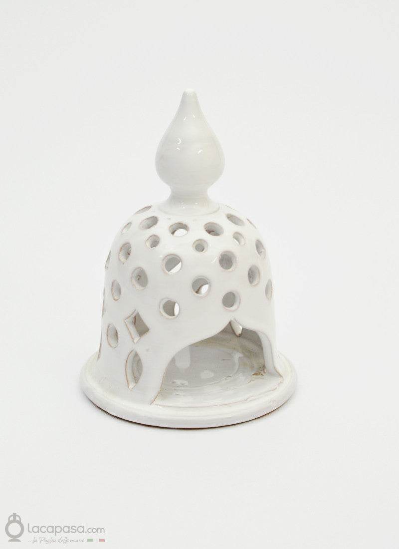 BUCANEVE - Porta candela bomboniera ceramica - Lacapasa.com