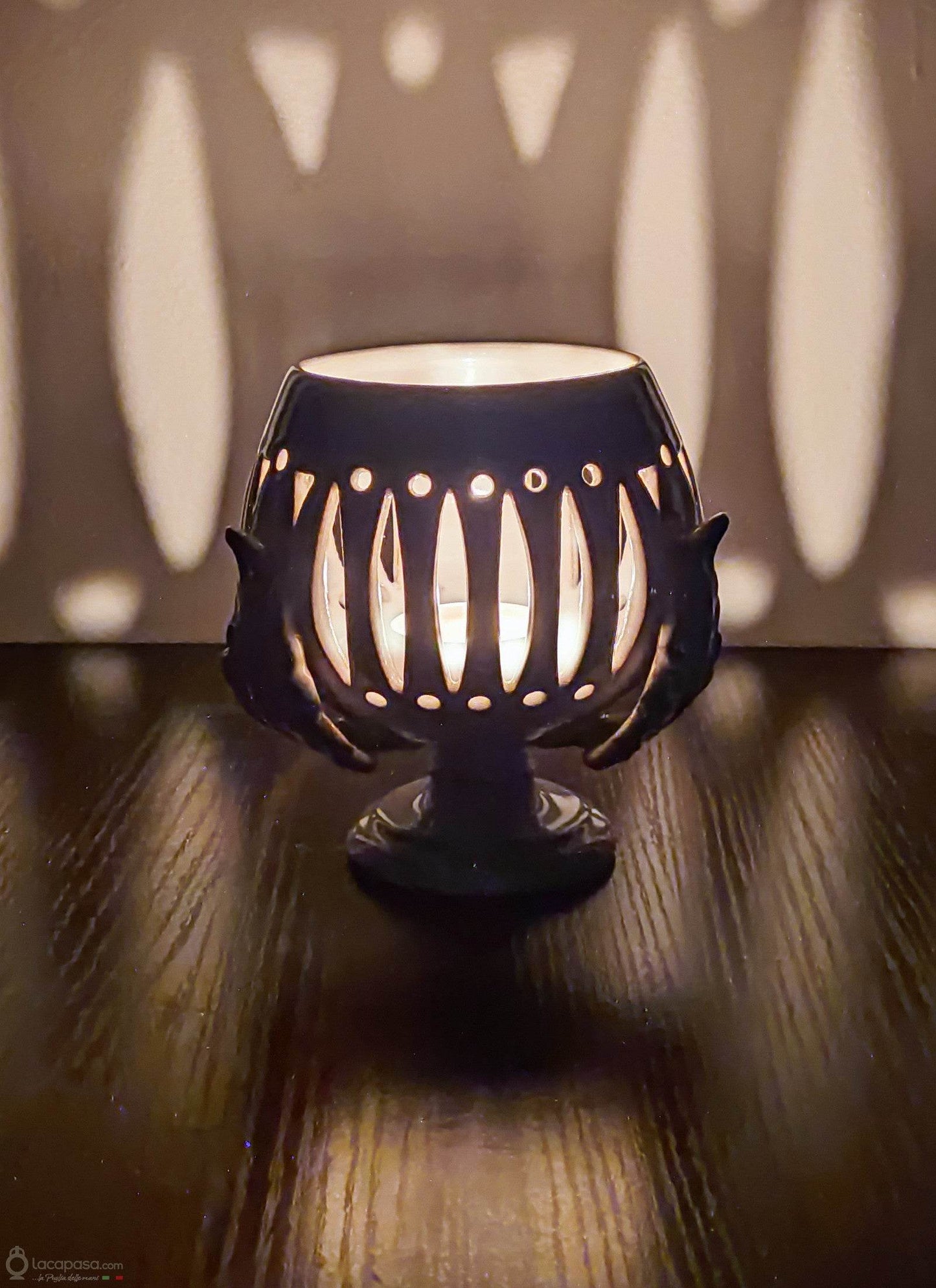 CALICANTO - Porta candela in ceramica - Lacapasa.com