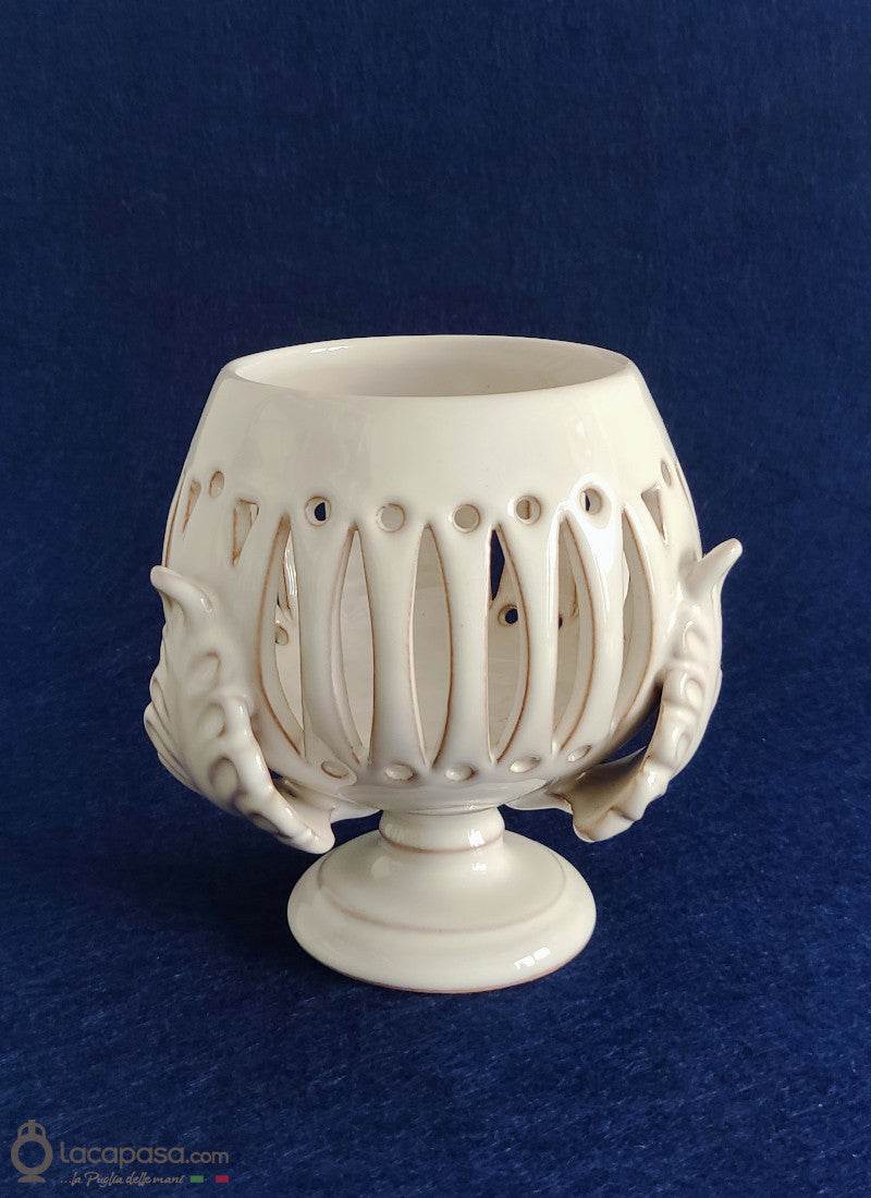 CALICANTO - Porta candela in ceramica - Lacapasa.com