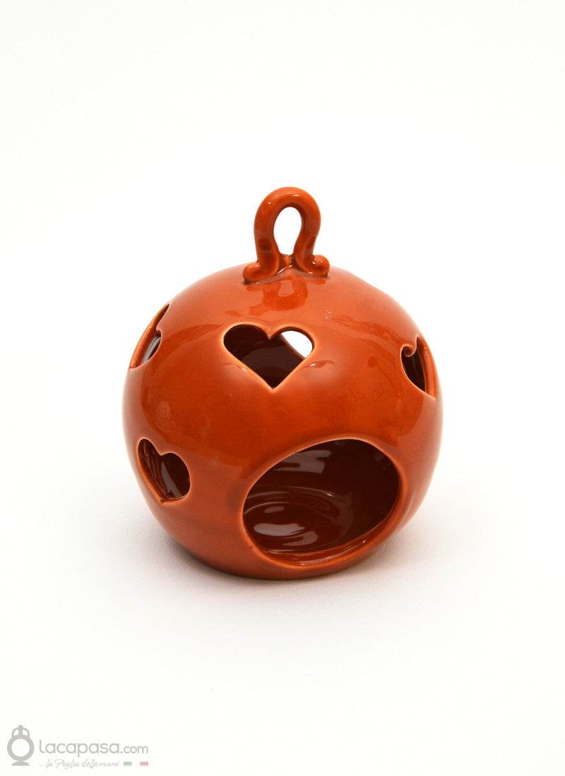 CASTAGNO - Porta candela in ceramica - Lacapasa.com