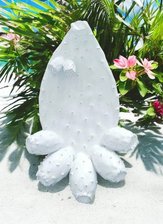 CLADODIO bianco - Fico d'india in ceramica - Lacapasa.com