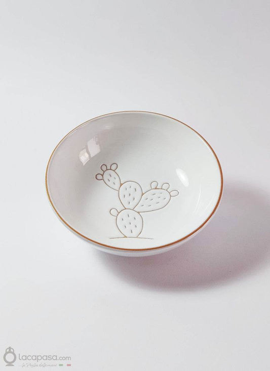 FICO INDIA - Ciotola bomboniera in ceramica bianca - Lacapasa.com