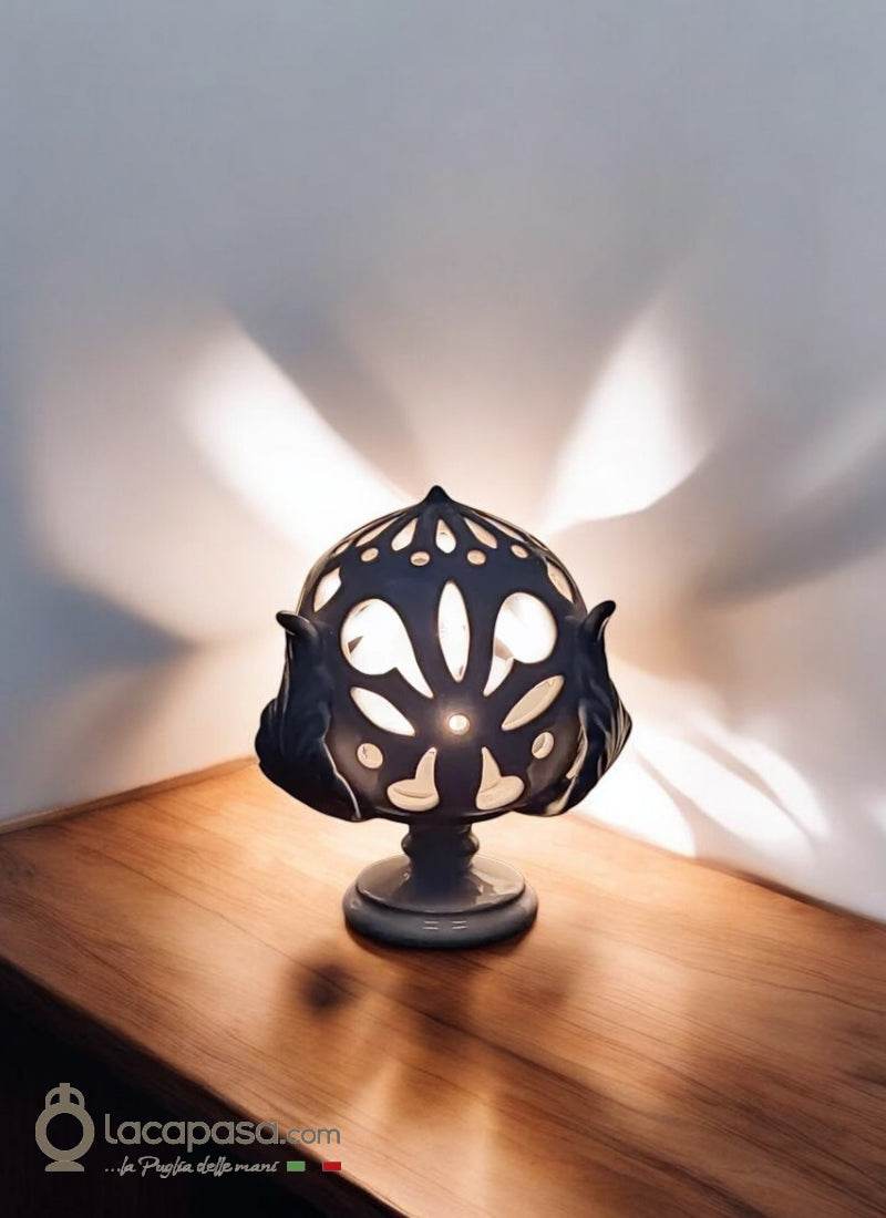 FIOCCO DI NEVE - Pumo Porta candela in ceramica - Lacapasa.com