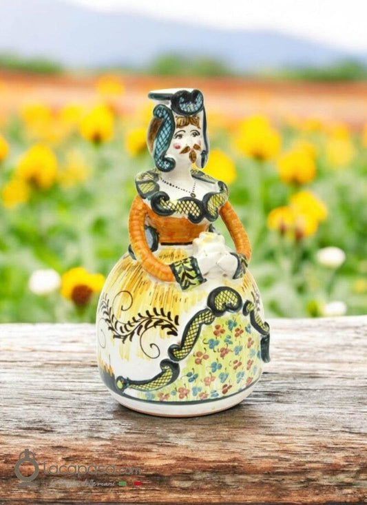 GIUSEPPE - Pupa con i baffi in ceramica - Lacapasa.com
