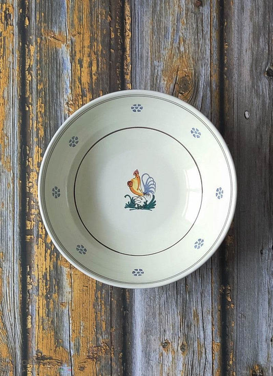 Insalatiera in ceramica - decoro Gallo - Lacapasa.com