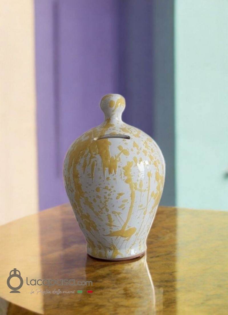 MACCHIA - Salvadanaio bomboniera in ceramica - Lacapasa.com