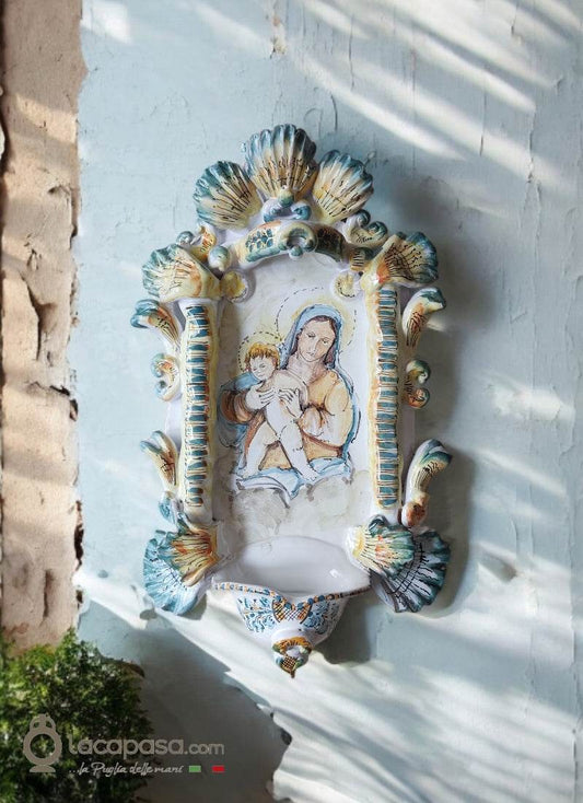 MATERNITA' - Acquasantiera in ceramica - Lacapasa.com