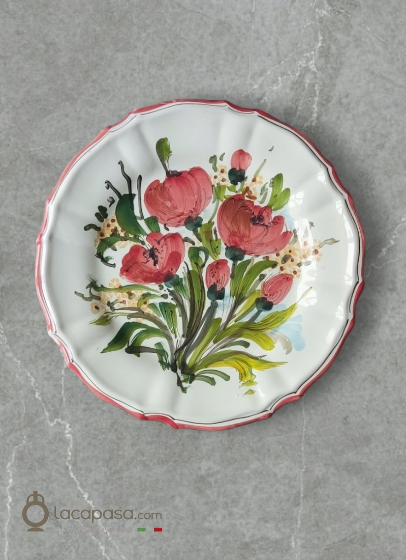 PAPAVERO - Piatto da parete - Lacapasa.com