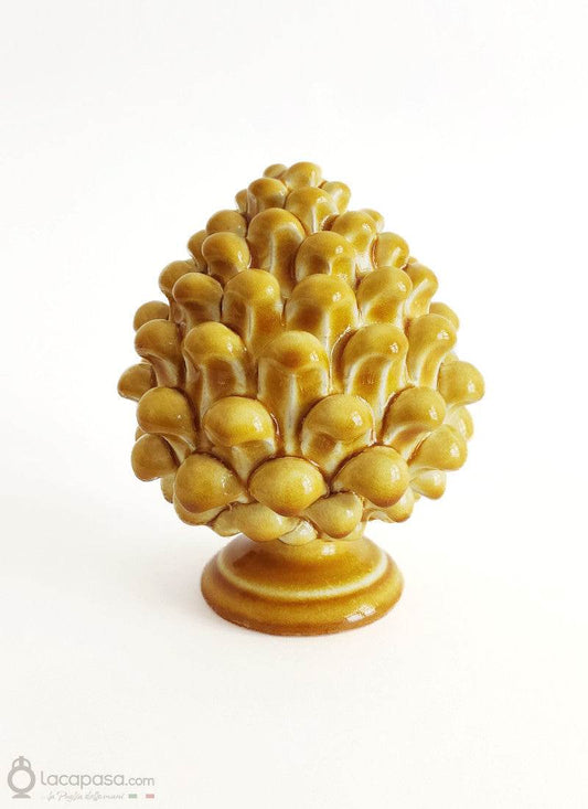 PINEA - Pigna in ceramica miele - Lacapasa.com