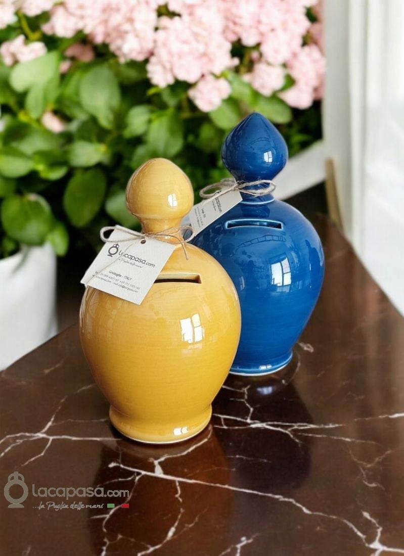 SCRIGNO - Salvadanaio bomboniera in ceramica - Lacapasa.com