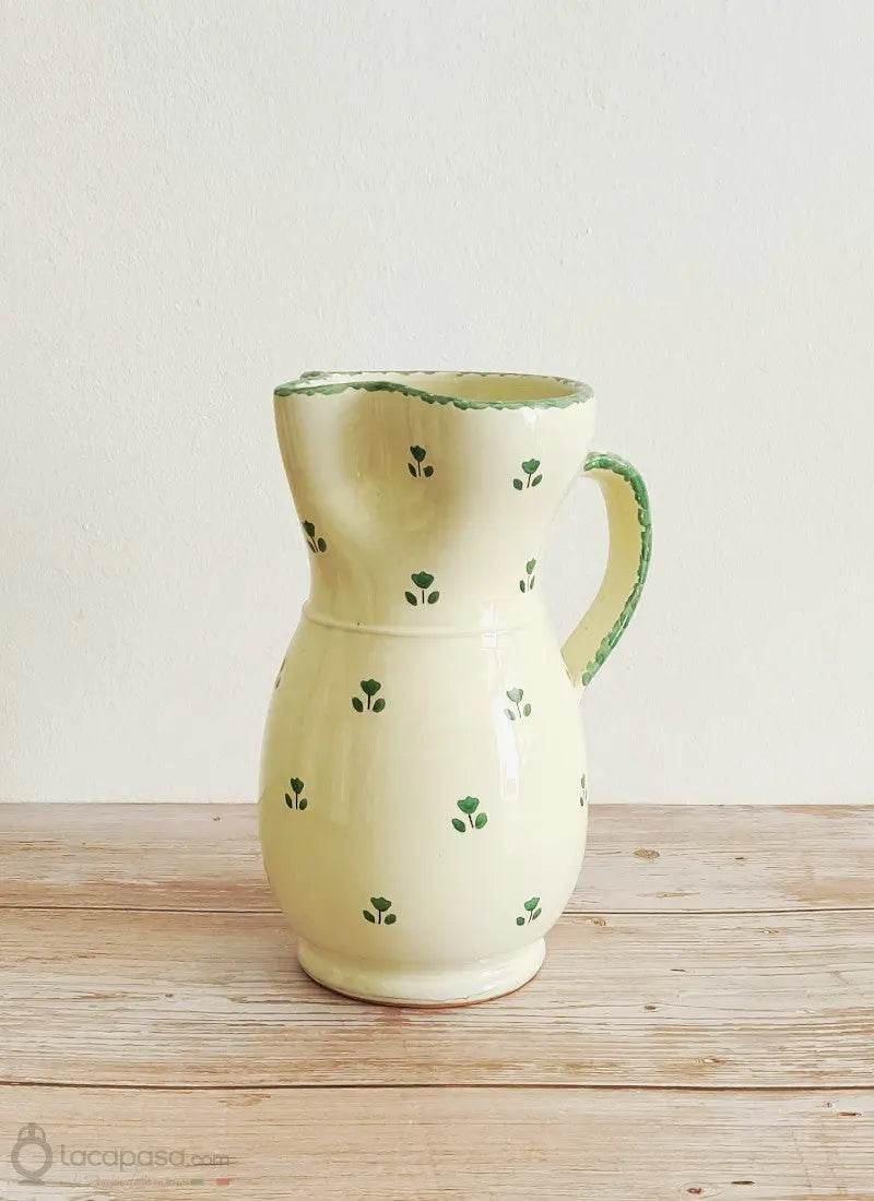 SRULO - Brocca in ceramica - decoro Tulipano - Lacapasa.com