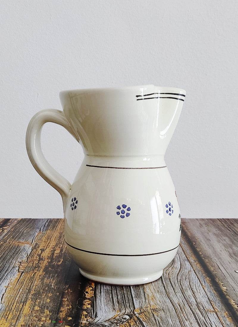 SRULO - Brocca in ceramica - decoro Gallo - Lacapasa.com