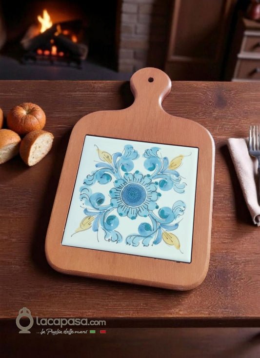 TAGLIERE in legno e ceramica - Lacapasa.com