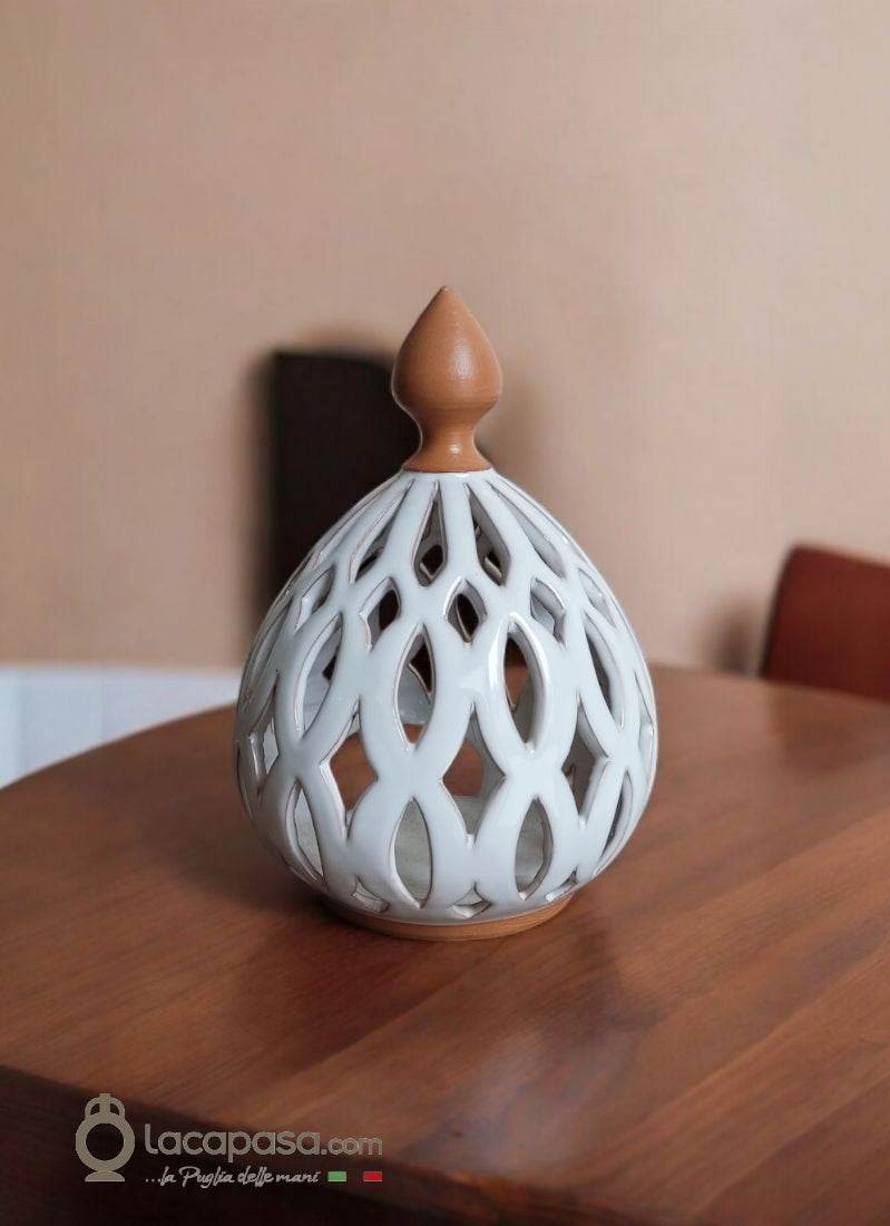 TULIPANO - Porta candela in ceramica - Lacapasa.com