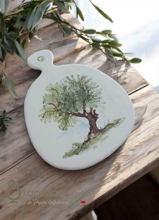 ULIVO - Tagliere bomboniera in ceramica - Lacapasa.com