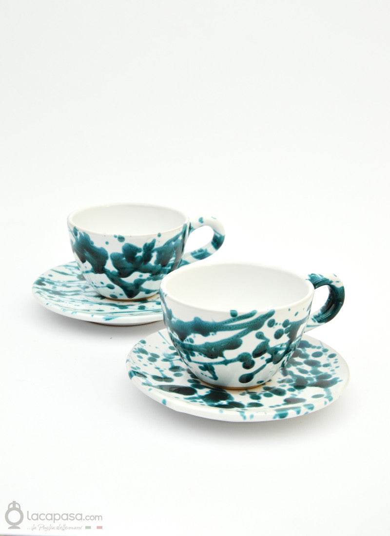 MENTA - Tazza The di ceramica - decoro Macchia - Lacapasa.com