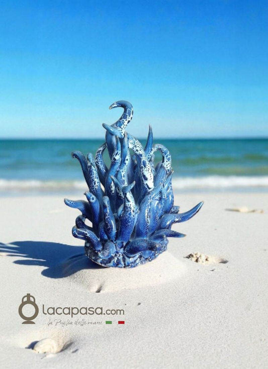 ANEMONE di mare in ceramica blu - Lacapasa.com