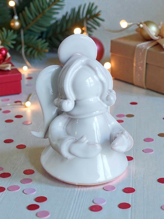 Angelo in ceramica bomboniera battesimo - Lacapasa.com