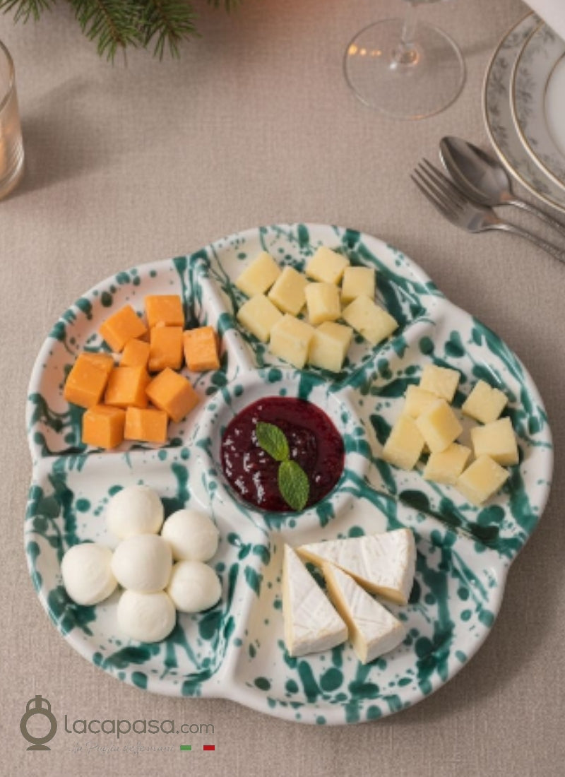 Antipastiera in ceramica pugliese - Lacapasa.com