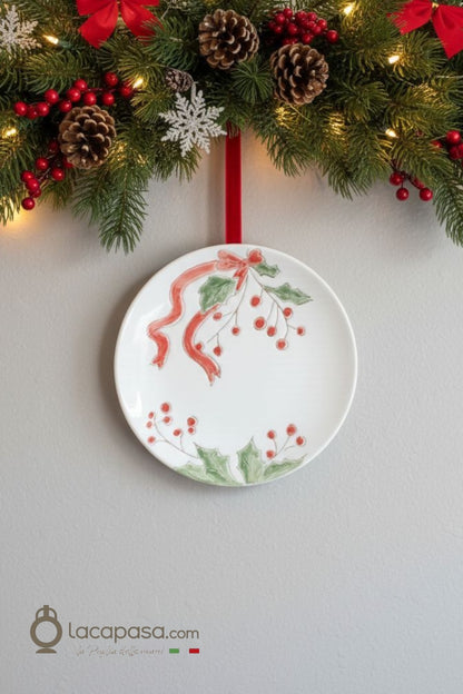 BACCA - Piatto decorativo natalizio B - Lacapasa.com