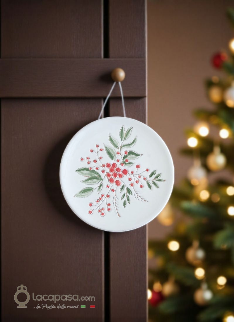 BACCA - Piatto decorativo natalizio C - Lacapasa.com