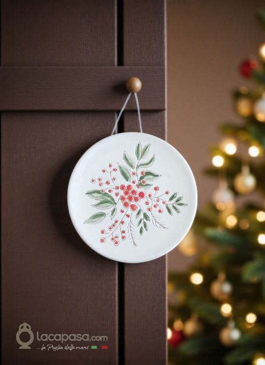 BACCA - Piatto decorativo natalizio C - Lacapasa.com