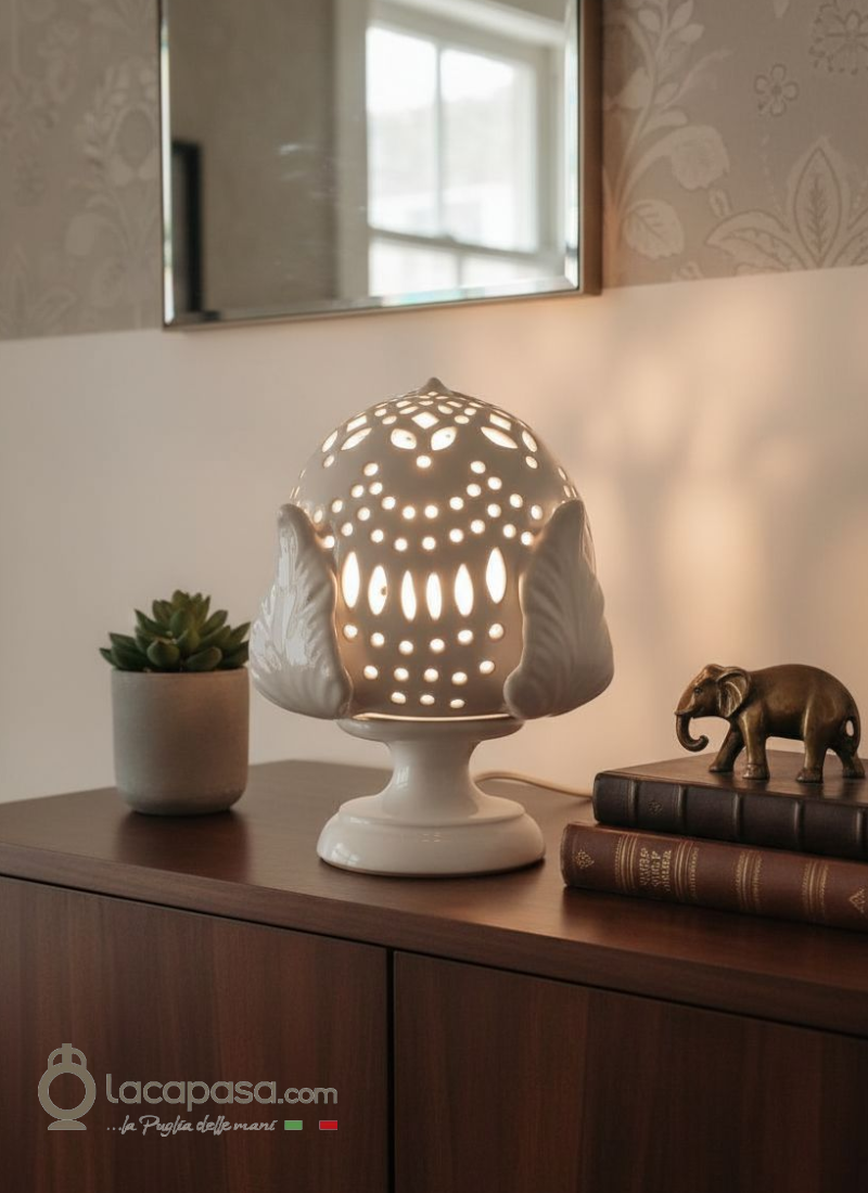 BUCANEVE - Lampada Pumo in ceramica artigianale - Lacapasa.com