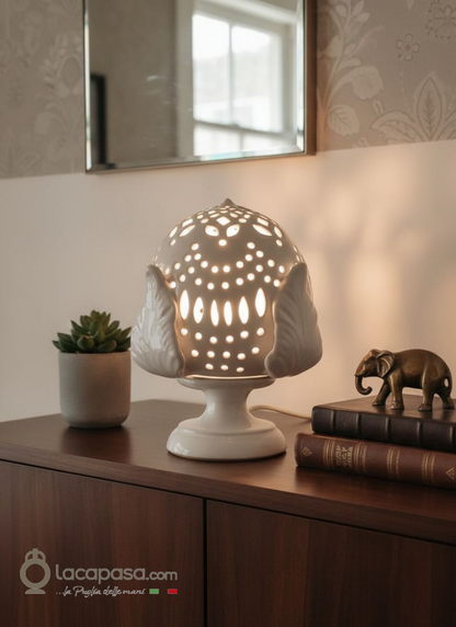 BUCANEVE - Lampada Pumo in ceramica artigianale - Lacapasa.com