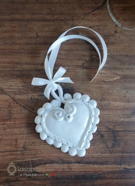 CUORE VOTIVO - Bomboniera in ceramica - Lacapasa.com
