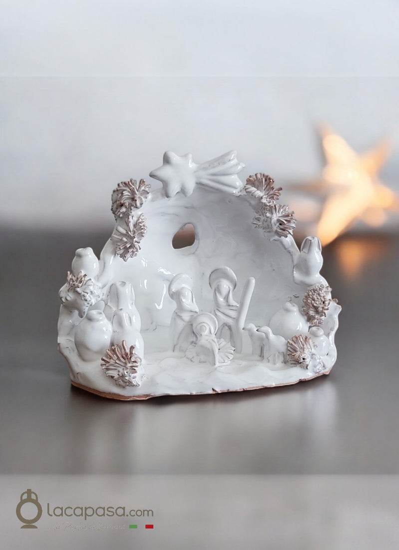 GERICO – Presepe in ceramica bianca - Lacapasa.com