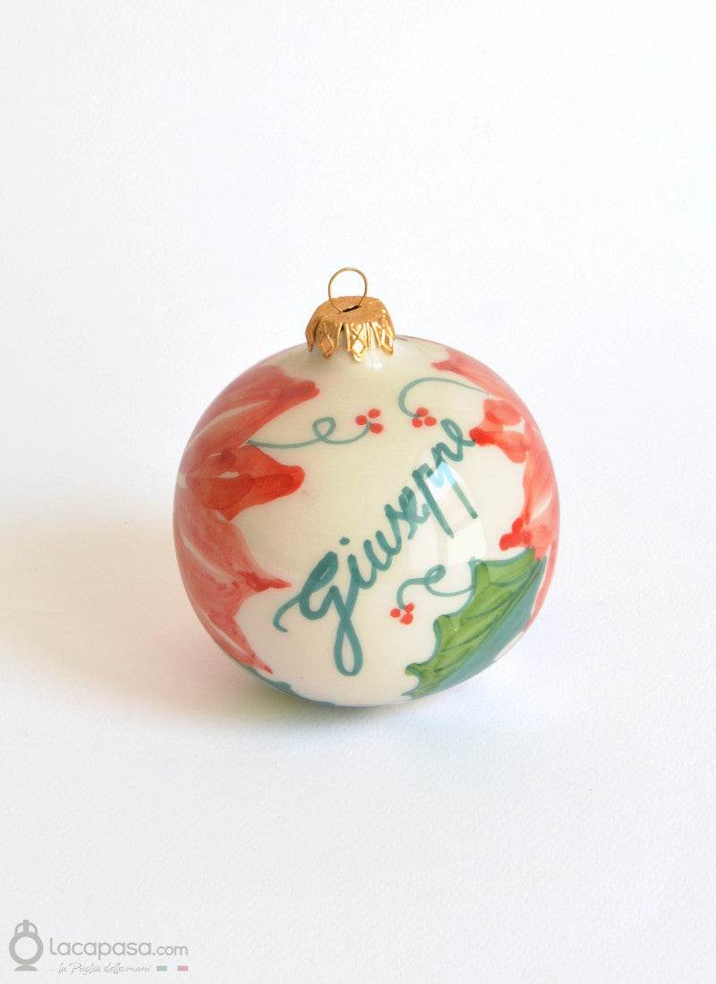 GHIRLANDA - Pallina di Natale personalizzata - Lacapasa.com