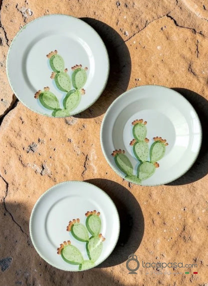 SET Keramikgeschirr – Dekor Kaktusfeige