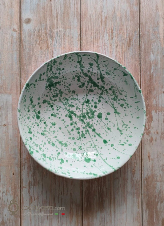 Insalatiera in ceramica - decoro Macchia