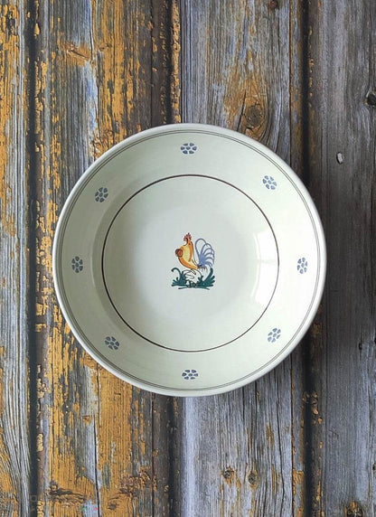 Insalatiera in ceramica - decoro Gallo - Lacapasa.com