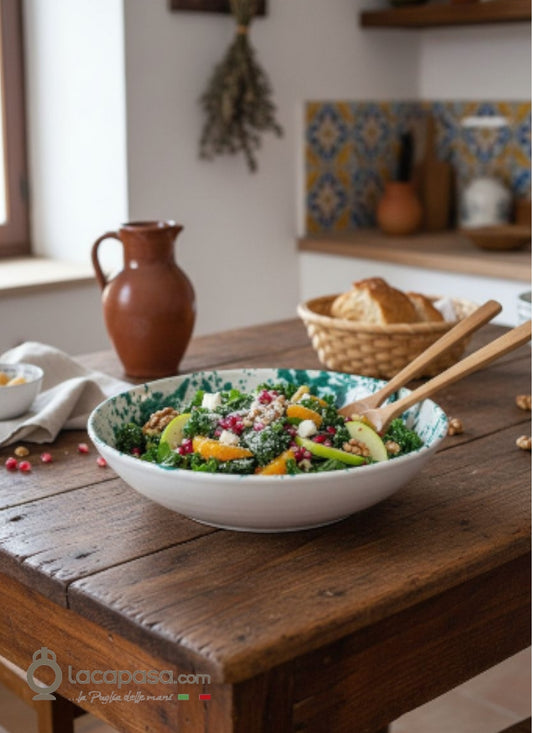 Insalatiera in ceramica pugliese - Lacapasa.com