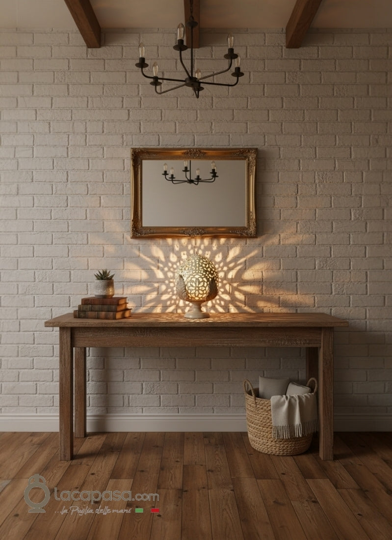 Lampada Pumo in ceramica Avorio - Lacapasa.com