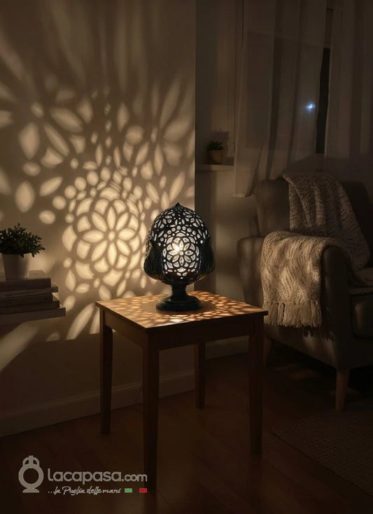 Lampada Pumo in ceramica Blu - Lacapasa.com