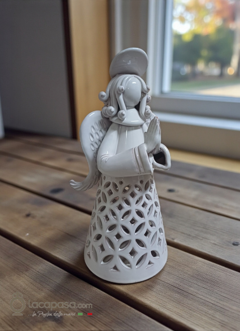 Lampada in ceramica a forma di Angelo - Lacapasa.com