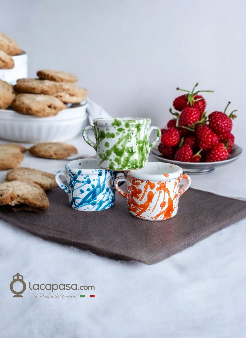 MACCHIA - Set 3 Capase in ceramica - Lacapasa.com