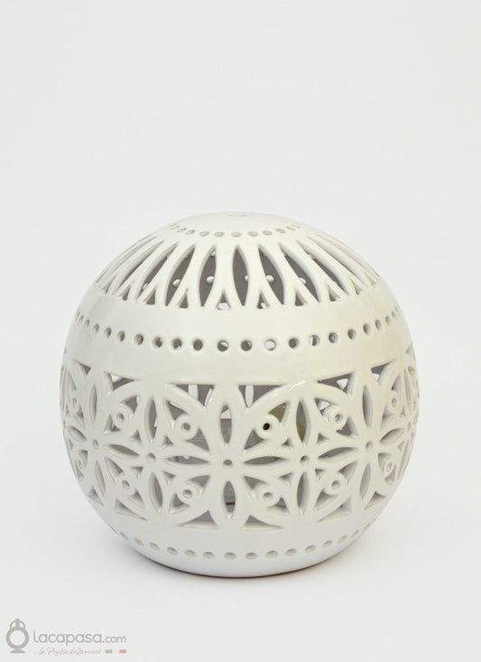 MAGNOLIA - Lampada Sfera in ceramica Lacapasa.com