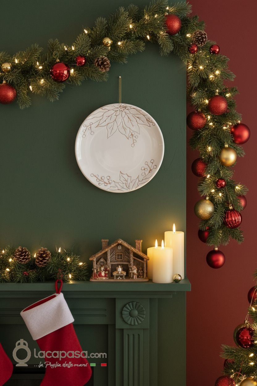 NIVES - Piatto decorativo natalizio - Lacapasa.com