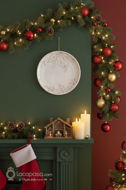 NIVES - Piatto decorativo natalizio - Lacapasa.com