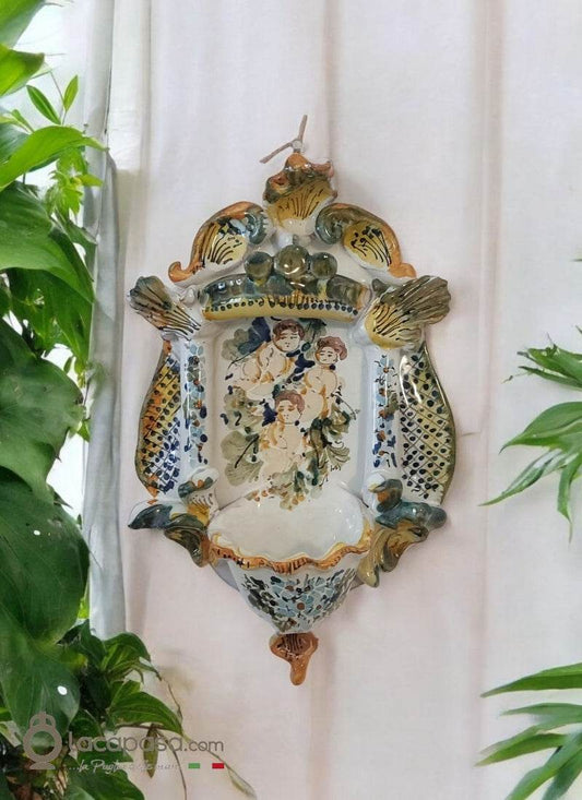 NUNZIO - Acquasantiera in ceramica - Lacapasa.com