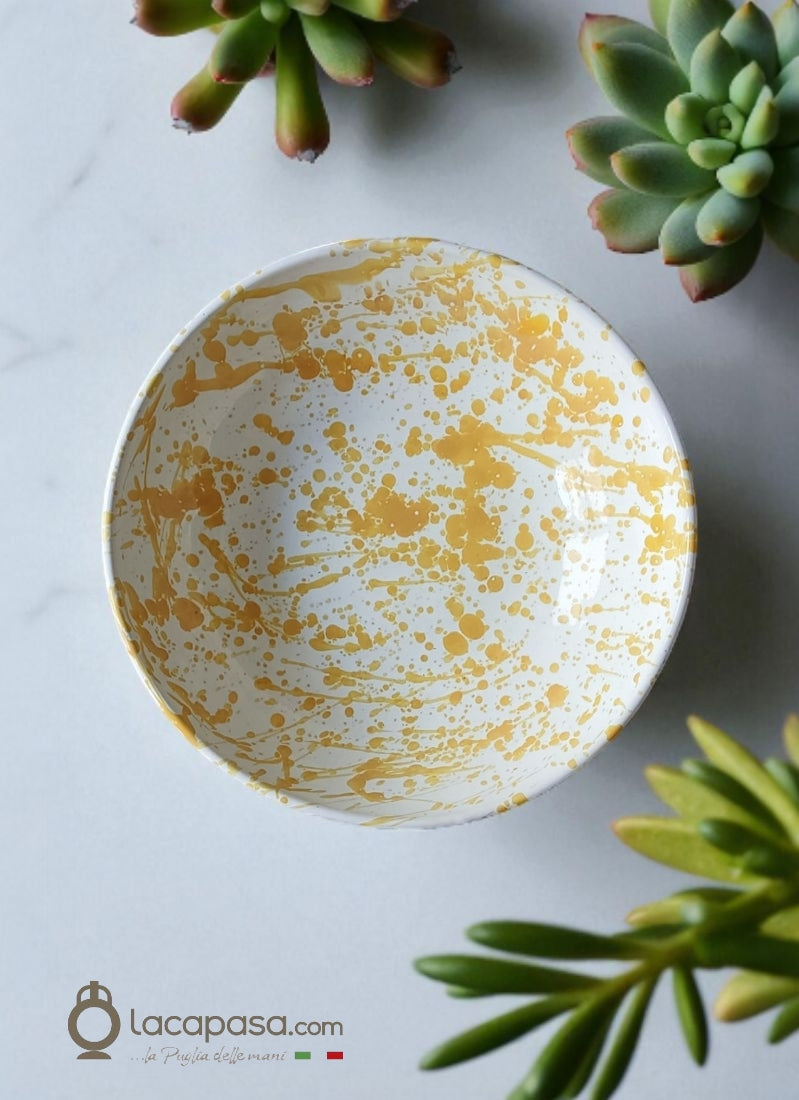 OCRA - Insalatiera in ceramica - decoro Macchia - Lacapasa.com