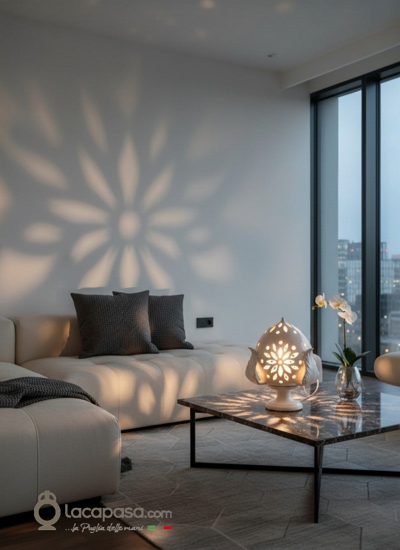 ORTENSIA - Lampada Pumo in ceramica - contesto - Lacapasa.com
