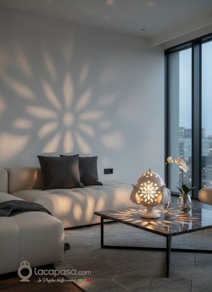 ORTENSIA - Lampada Pumo in ceramica - contesto - Lacapasa.com