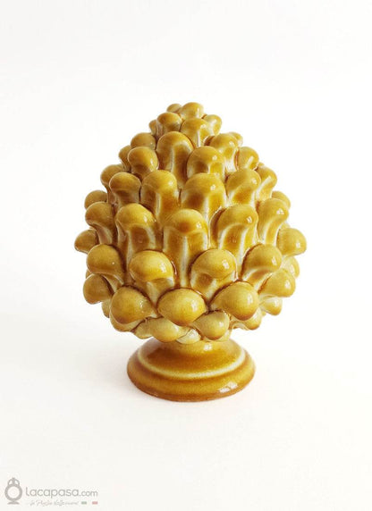 PINEA - Pigna in ceramica miele - Lacapasa.com